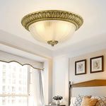 Hemispherical Engraved Ceiling Light
