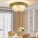 Hemispherical Engraved Ceiling Light