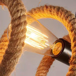 Artisan Hemp Rope Spiral Chandelier for Modern Interiors