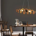 Artisan Hemp Rope Spiral Chandelier for Modern Interiors