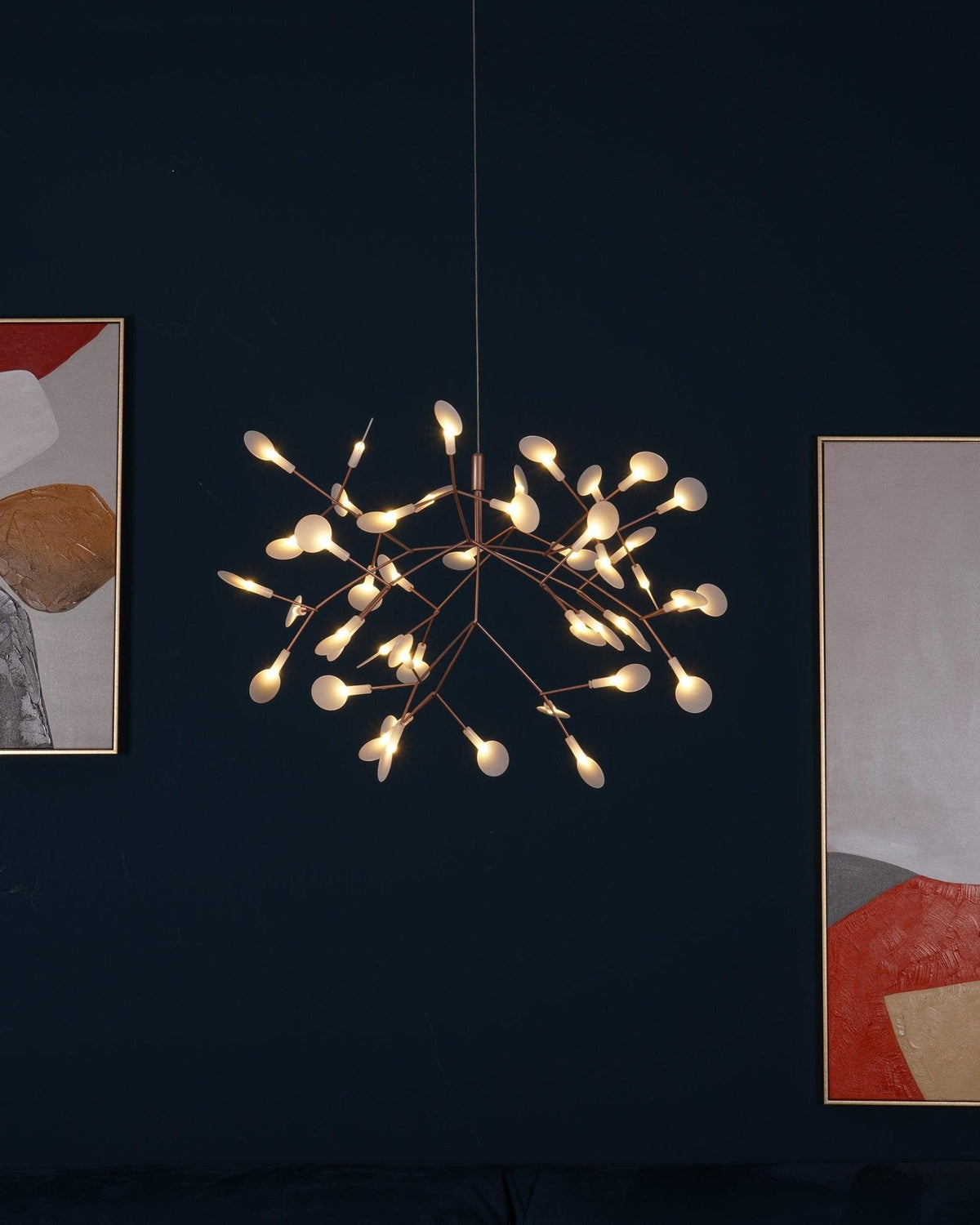 Rose Gold Firefly Led Chandelier