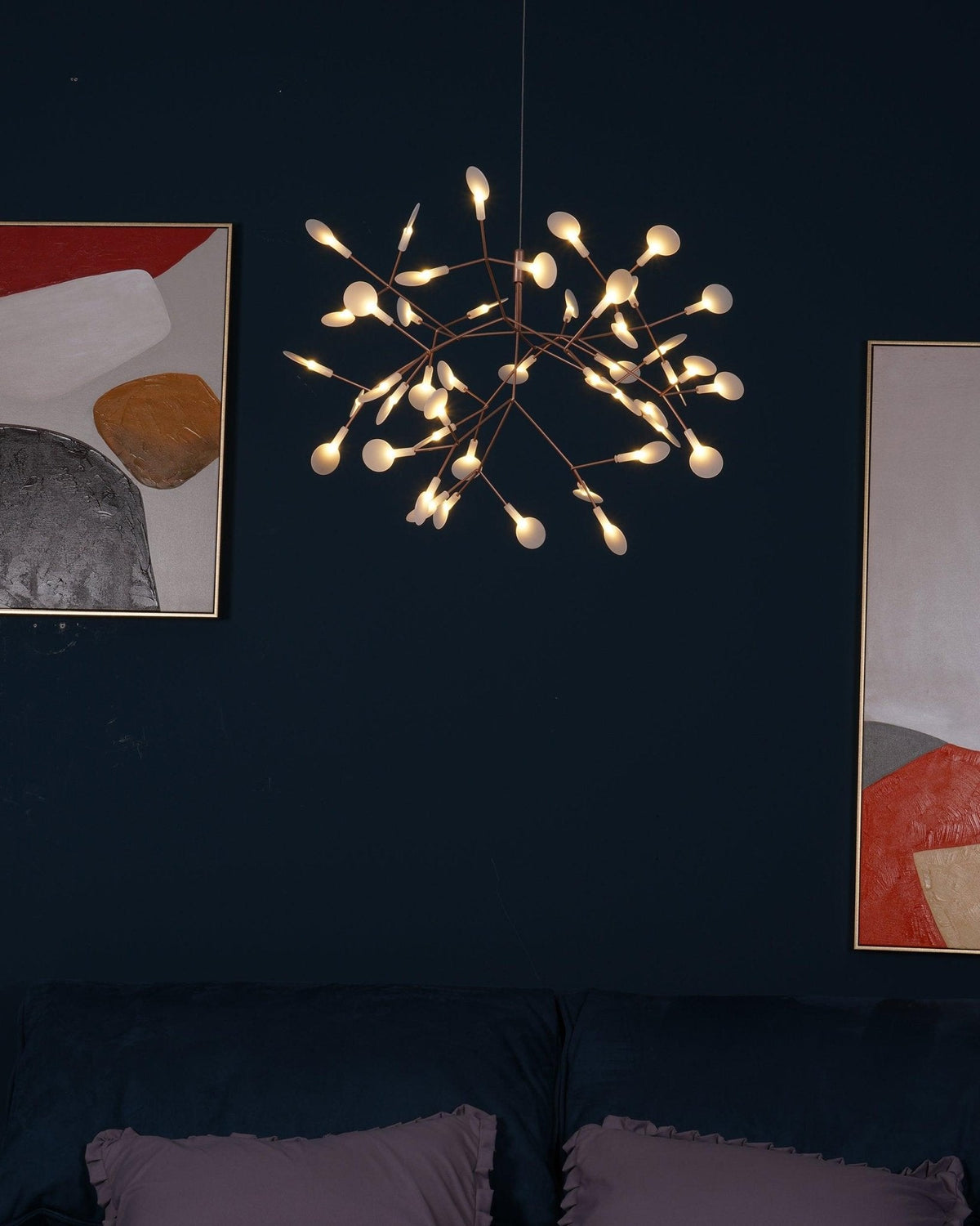 Rose Gold Firefly Led Chandelier