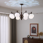 Hespera Orb Chandelier – Modern Glass & Bronze Pendant Light