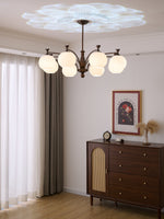 Hespera Orb Chandelier – Modern Glass & Bronze Pendant Light