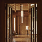 Hexagonal Glass Pendant Light with Integrated LED, Modern Minimalist Ceiling Lamp