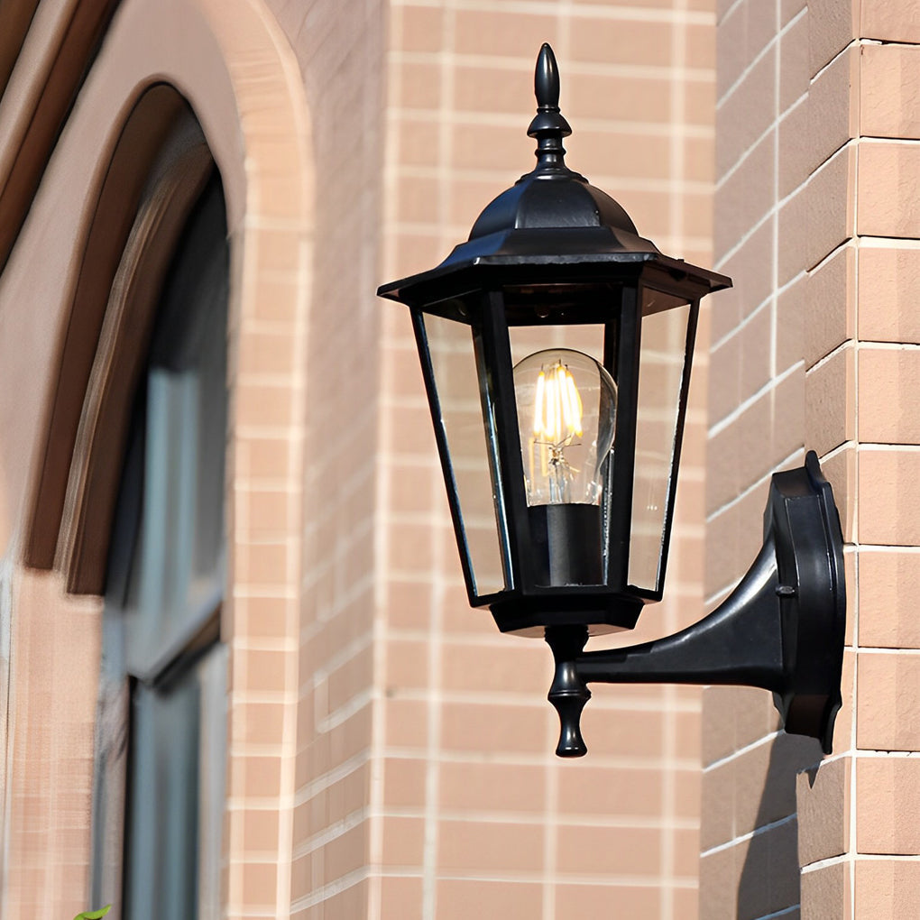 Retro Hexagonal Outdoor Wall Light Ha084408