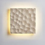 Hive Hexagonal Travertine Wall Sconce for Modern Interiors