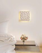 Hive Hexagonal Travertine Wall Sconce for Modern Interiors
