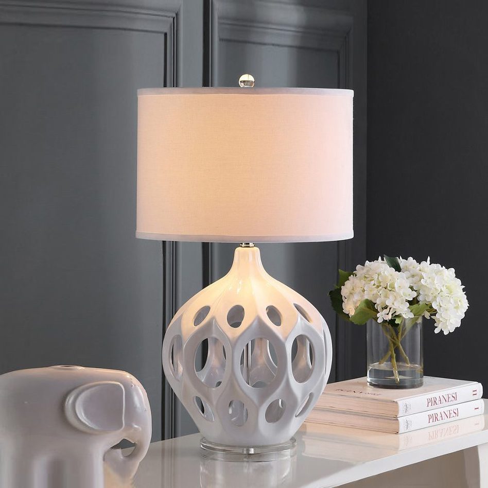 Hollow Ceramic Table Lamp