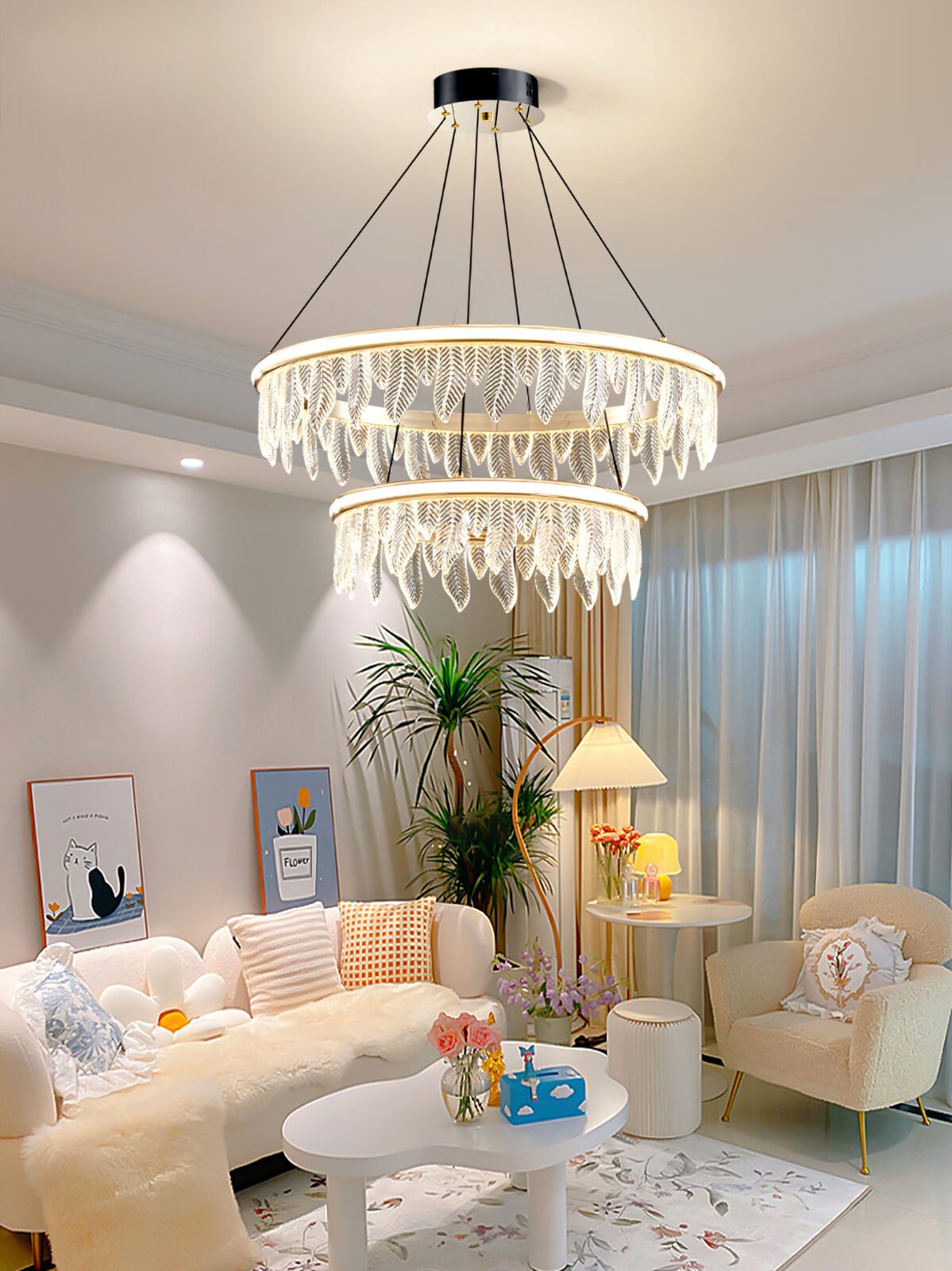 Holy Light Leaf Chandelier