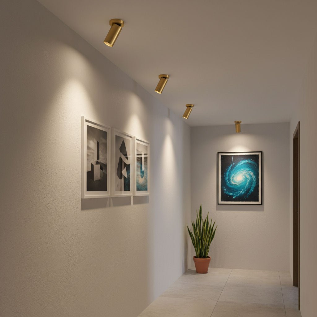 Horizon Brass Ceiling Spot Light – Adjustable LED Accent Lighting