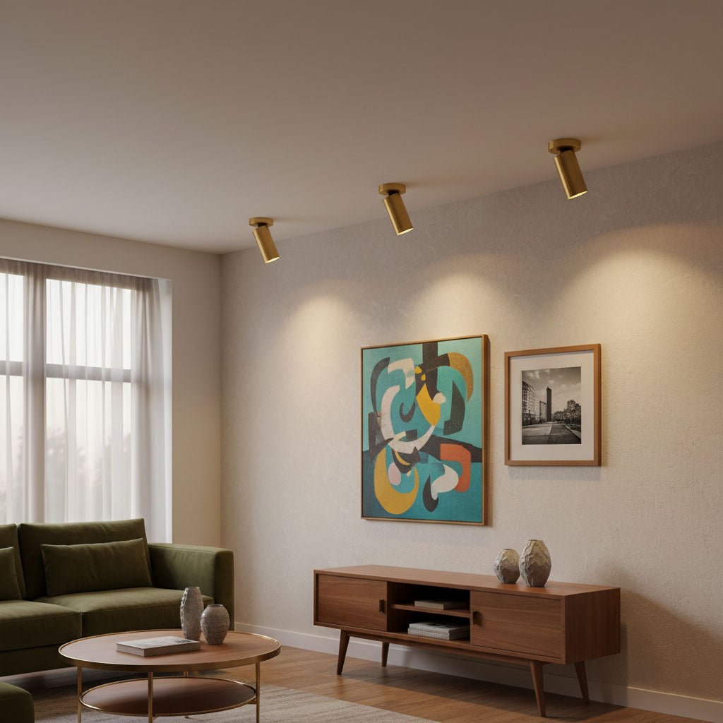 Horizon Brass Ceiling Spot Light – Adjustable LED Accent Lighting