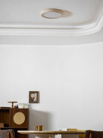 Horizon Travertine Ceiling Light – Modern Minimalist Flush Mount