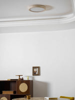Horizon Travertine Ceiling Light – Modern Minimalist Flush Mount
