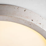 Horizon Travertine Ceiling Light – Modern Minimalist Flush Mount