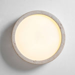 Horizon Travertine Ceiling Light – Modern Minimalist Flush Mount