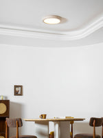 Horizon Travertine Ceiling Light – Modern Minimalist Flush Mount