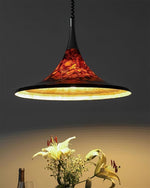 Horn of Light Pendant Lamp | Amber Acrylic Modern Hanging Light