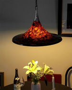 Horn of Light Pendant Lamp | Amber Acrylic Modern Hanging Light