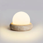 Huae Travertine Table Lamp with Integrated LED