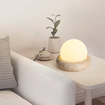 Huae Travertine Table Lamp with Integrated LED