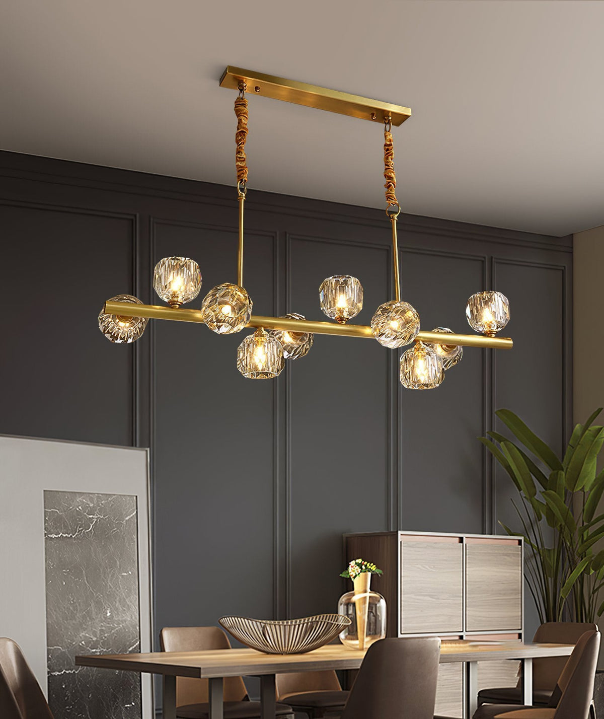 Hubble Crystal Ball Chandelier