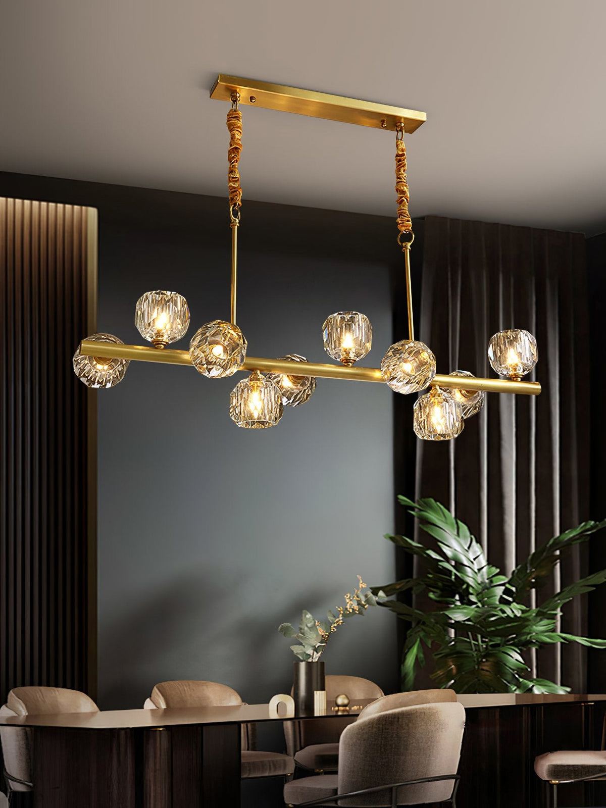 Hubble Crystal Ball Chandelier