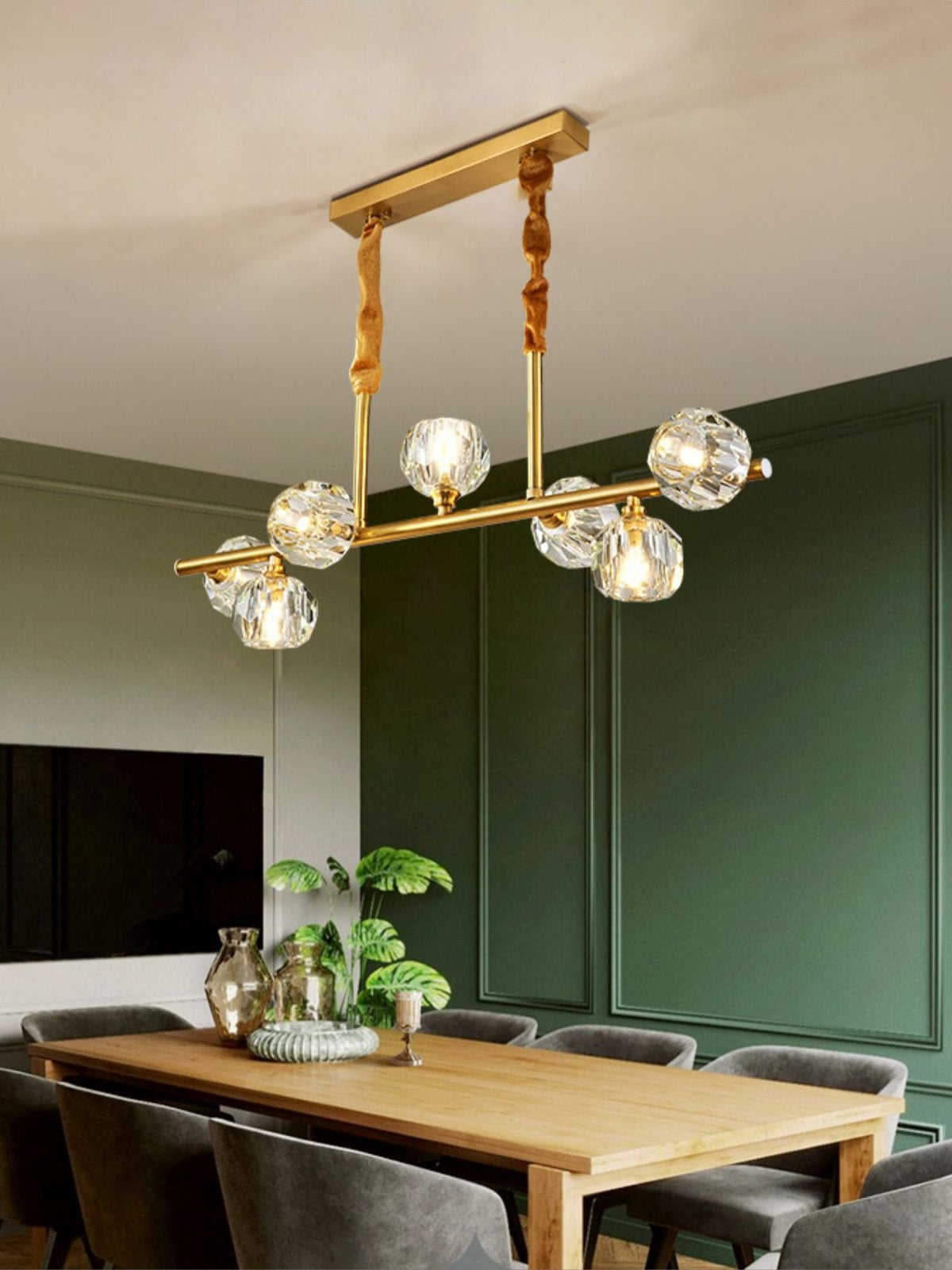 Hubble Crystal Ball Chandelier