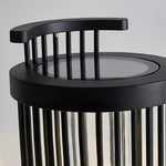 Art Deco Hurricane Ruhlmann Outdoor LED Table Lamp in Black