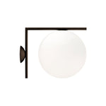 Blown Glass Opal Glass Wall Lamp