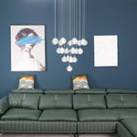 Crystal Ball Pendant Light – Chrome & Clear Glass Chandelier