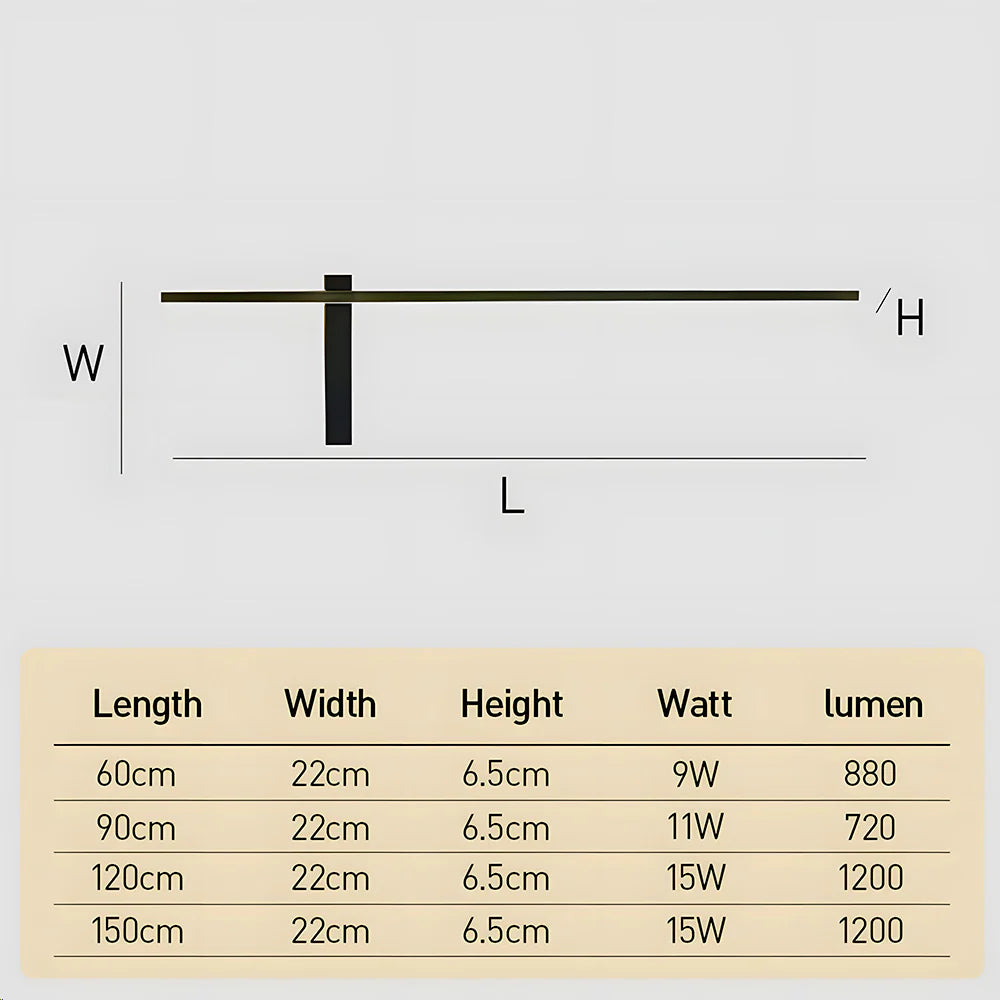 Modern Long Strip Outdoor Led Wall Lights