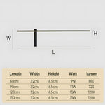 Modern Long Strip Outdoor Led Wall Lights