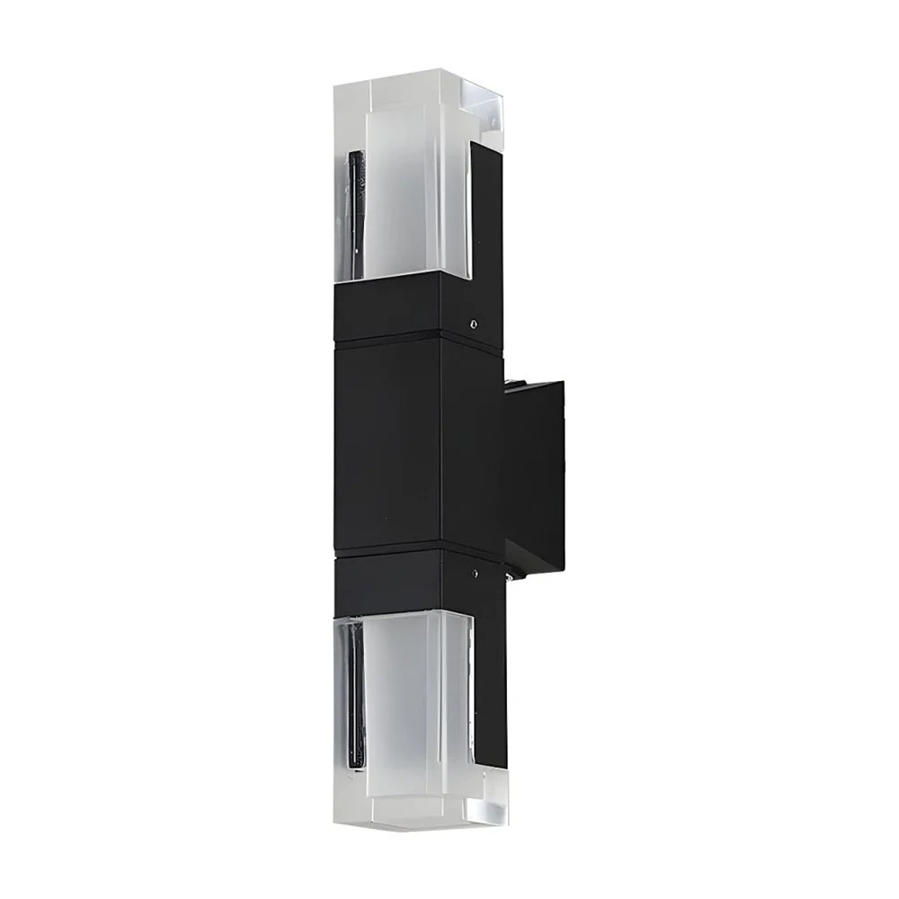 Contemporary Stylish Black Waterproof Led Outdoor Wall Light