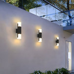 Contemporary Stylish Black Waterproof Led Outdoor Wall Light