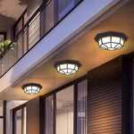 Ceiling Light In The Corridor Leading To The Entrance Of The Outdoor Balcony And The Passageway Inside The Door