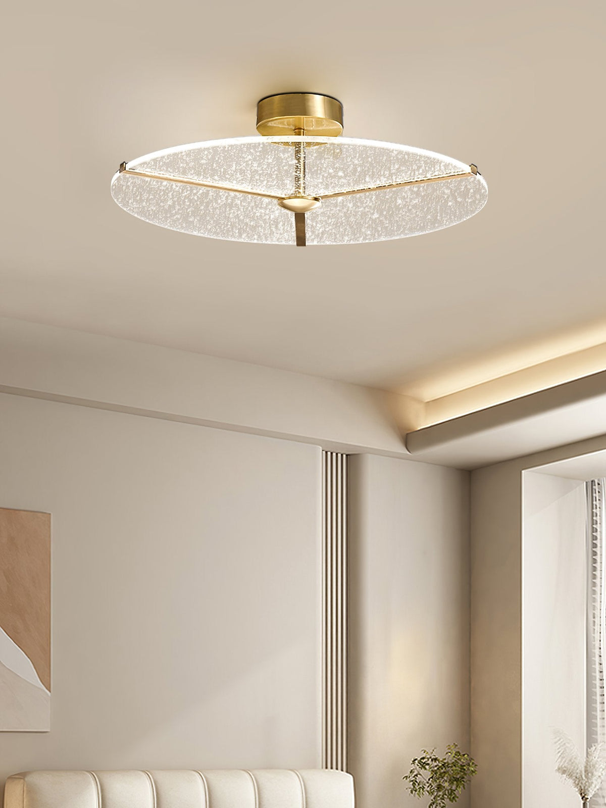 Ice Pattern Ceiling Lamp