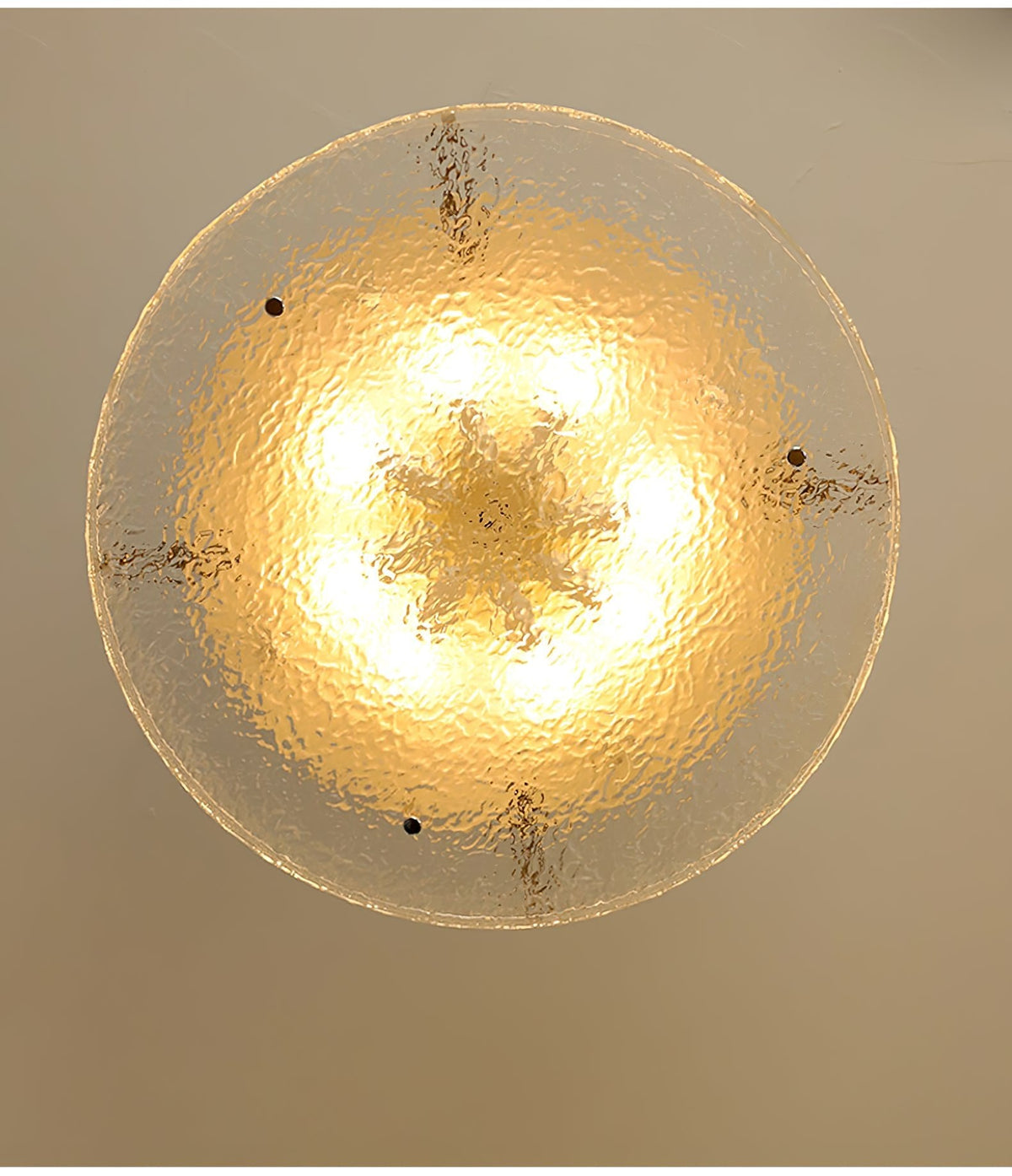 Illuminese Modern Flush Mount Ceiling Light with Acrylic Shade, Nickel Finish