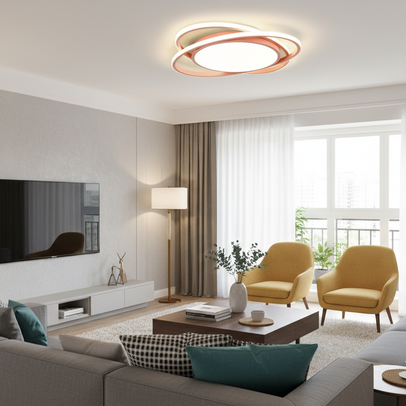 Sleek Nordic Round Led Ceiling Light