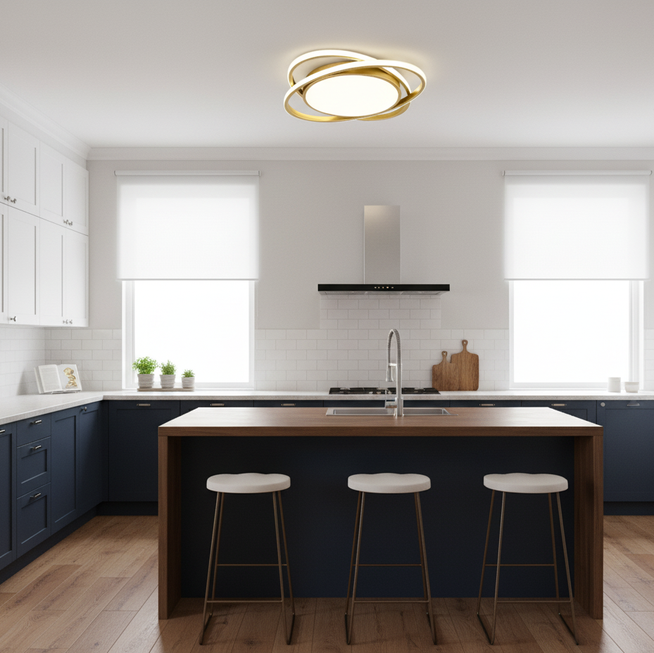 Sleek Nordic Round Led Ceiling Light