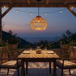 Handwoven Rattan Pendant Light