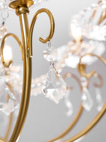 Imperial Pearl Crystal Chandelier – Gold Finish, E14, 6 & 8 Light Options