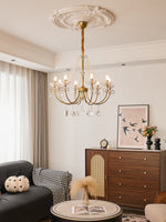 Imperial Pearl Crystal Chandelier – Gold Finish, E14, 6 & 8 Light Options