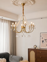Imperial Pearl Crystal Chandelier – Gold Finish, E14, 6 & 8 Light Options