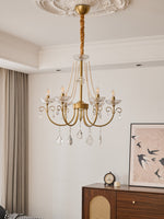 Imperial Pearl Crystal Chandelier – Gold Finish, E14, 6 & 8 Light Options