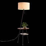 Inclined Tube With Table Floor Lamp
