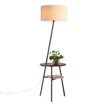 Inclined Tube With Table Floor Lamp