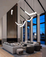 Infinity Alabaster Pendant Light in Brass and Leather