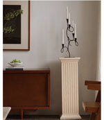 Iron Vine Sculptural Candle Holder – Modern Black Metal Centerpiece