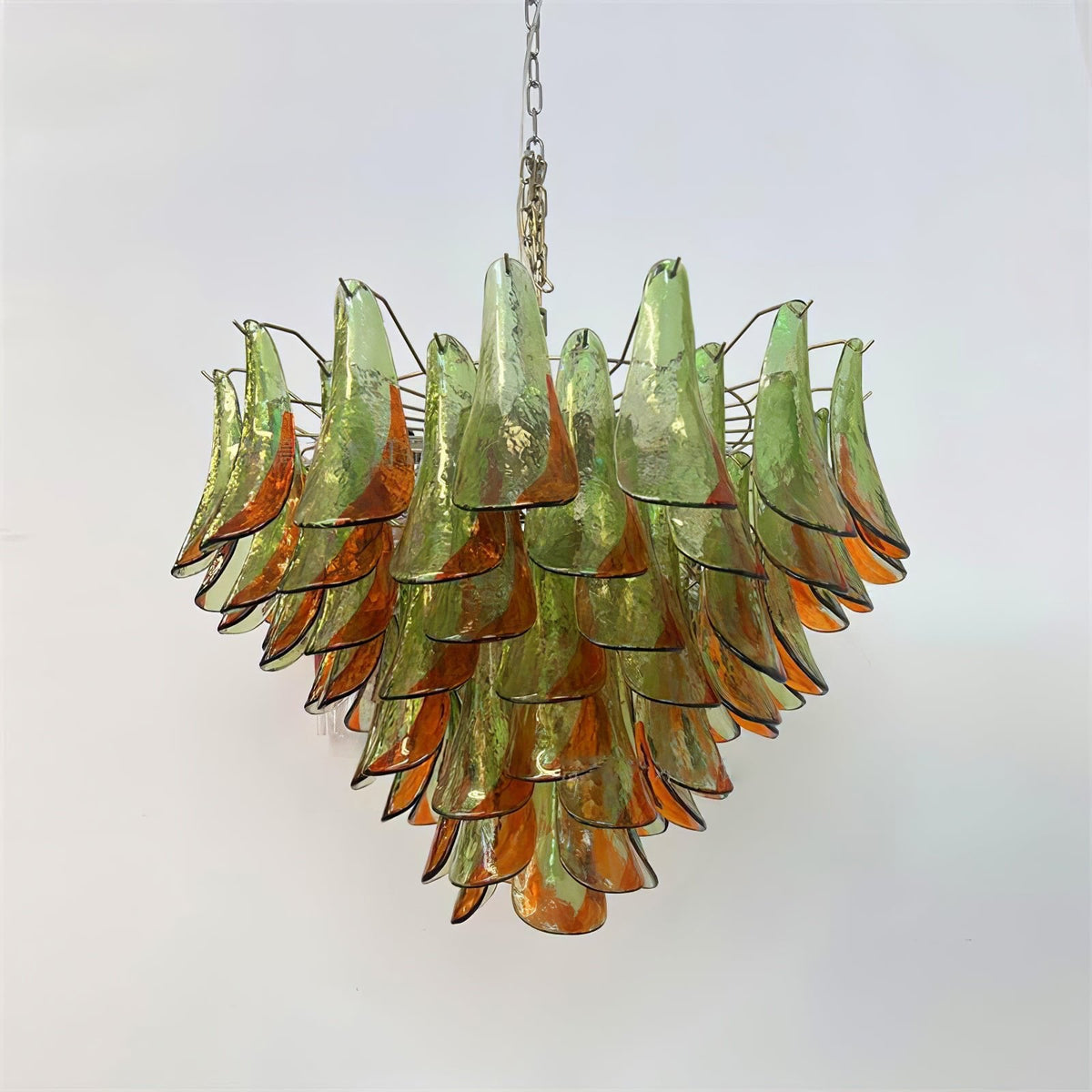 Marielle Glass Chandelier – Modern Art Deco Pendant Light for Dining Room & Foyer